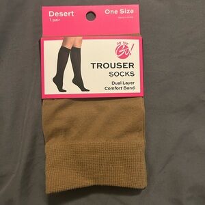 Women’s Tan Trouser Socks